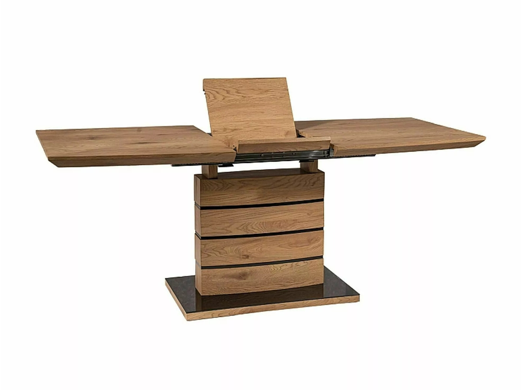 Маса Detroit 569 (Дъб + Черен гланц)