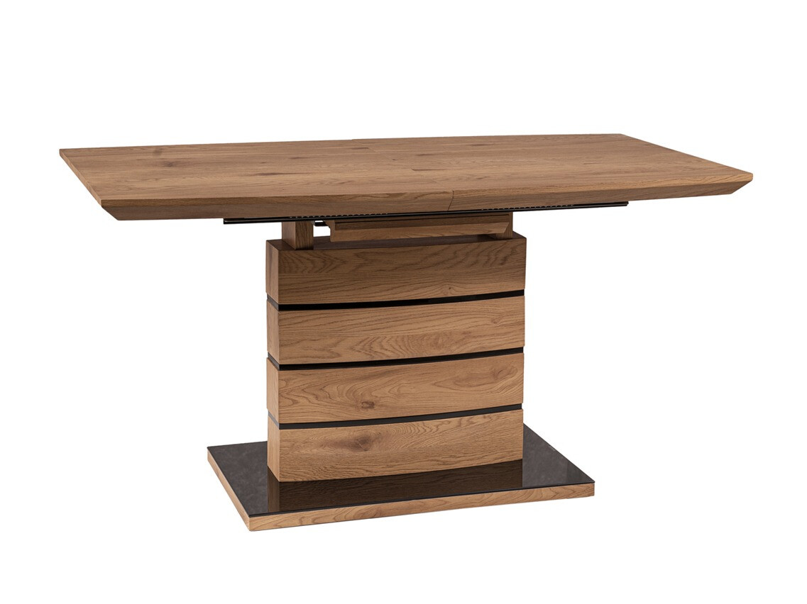 Маса Detroit 569 (Дъб + Черен гланц)