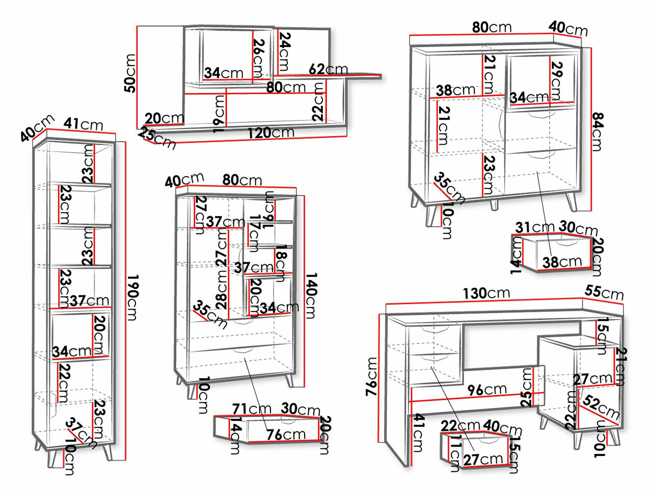 Комплект за детска стая Domvera 118