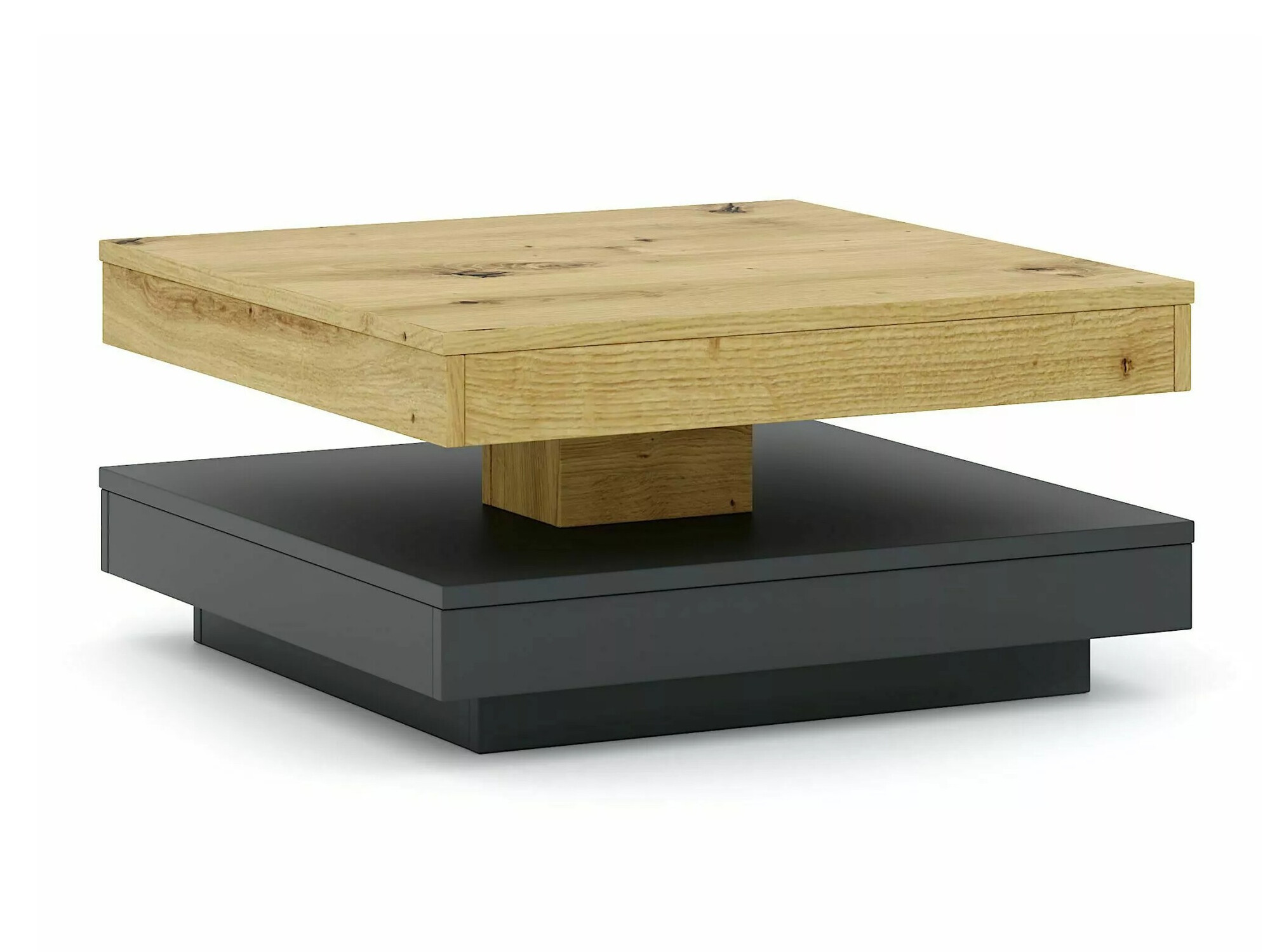 Трансформираща се масичка за кафе Detroit 579 (Artisan дъб + Антрацит)