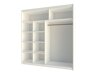 Гардероб Honolulu 111 (Бял + Бял гланц)