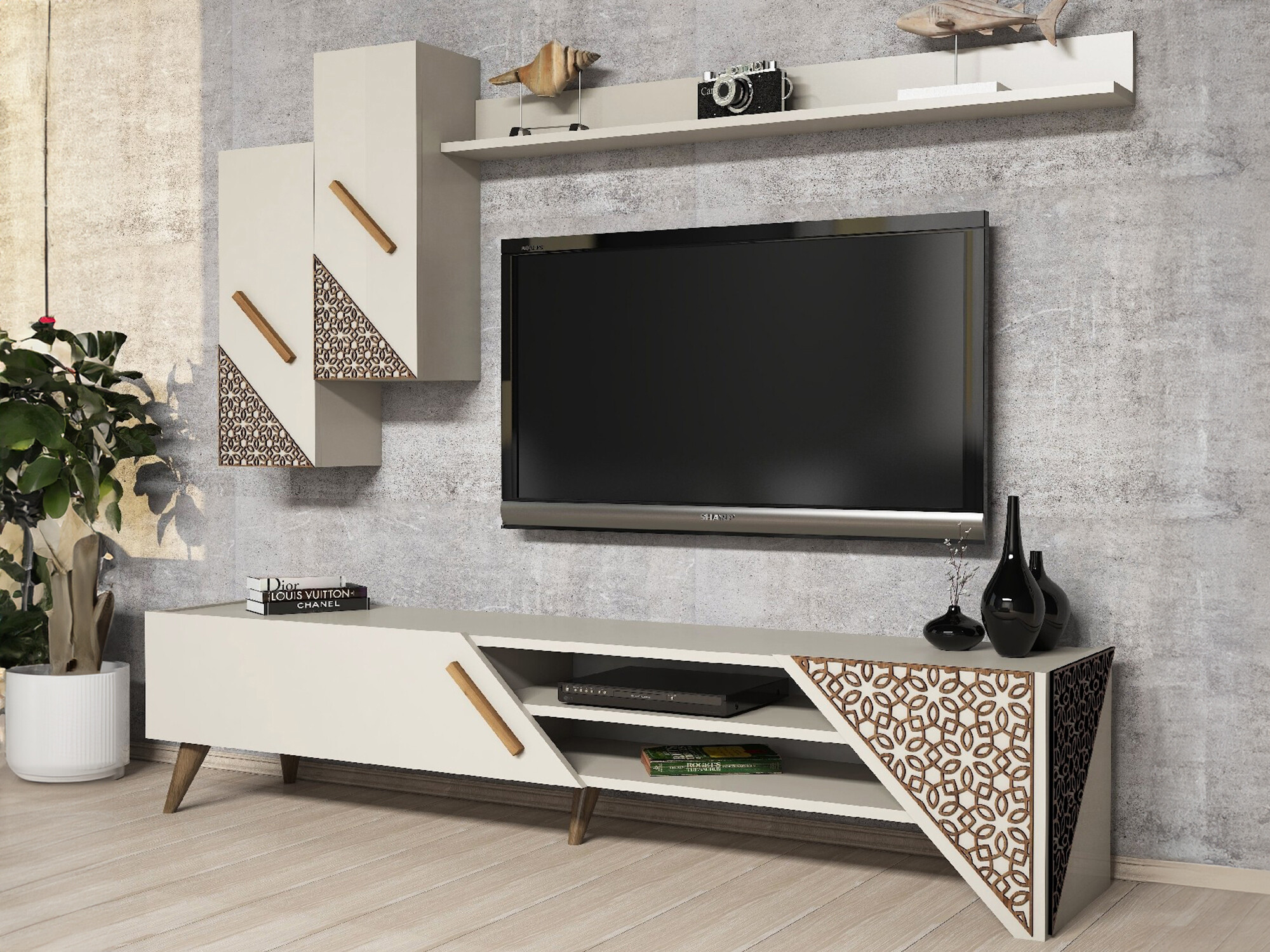 Комплект за хол Kailua 1564 (Сметана)