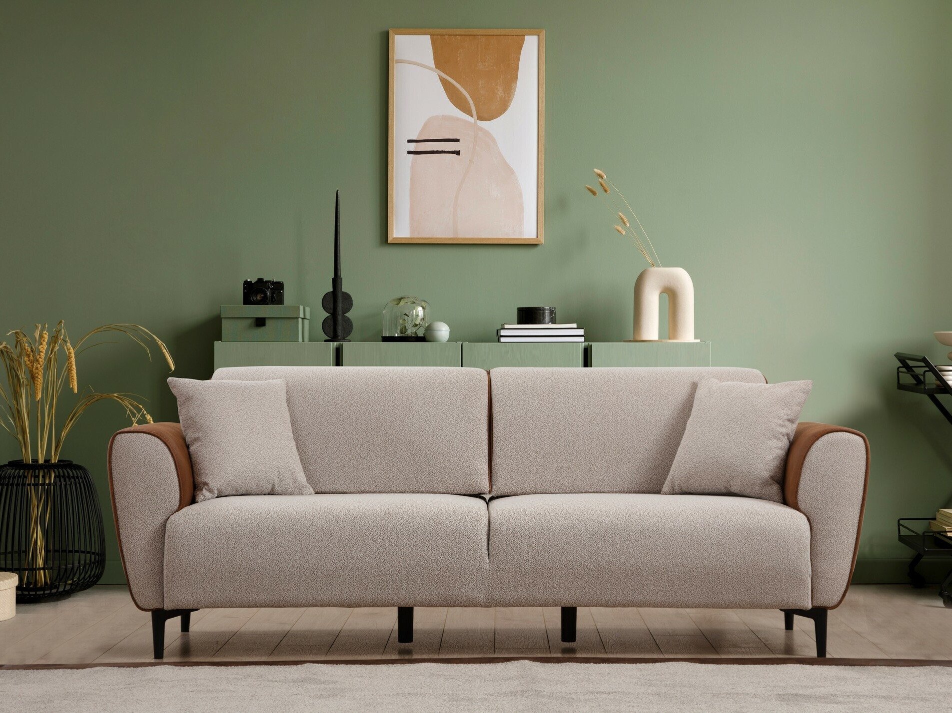 Диван Altadena 593 (Кафяв + Бежов)