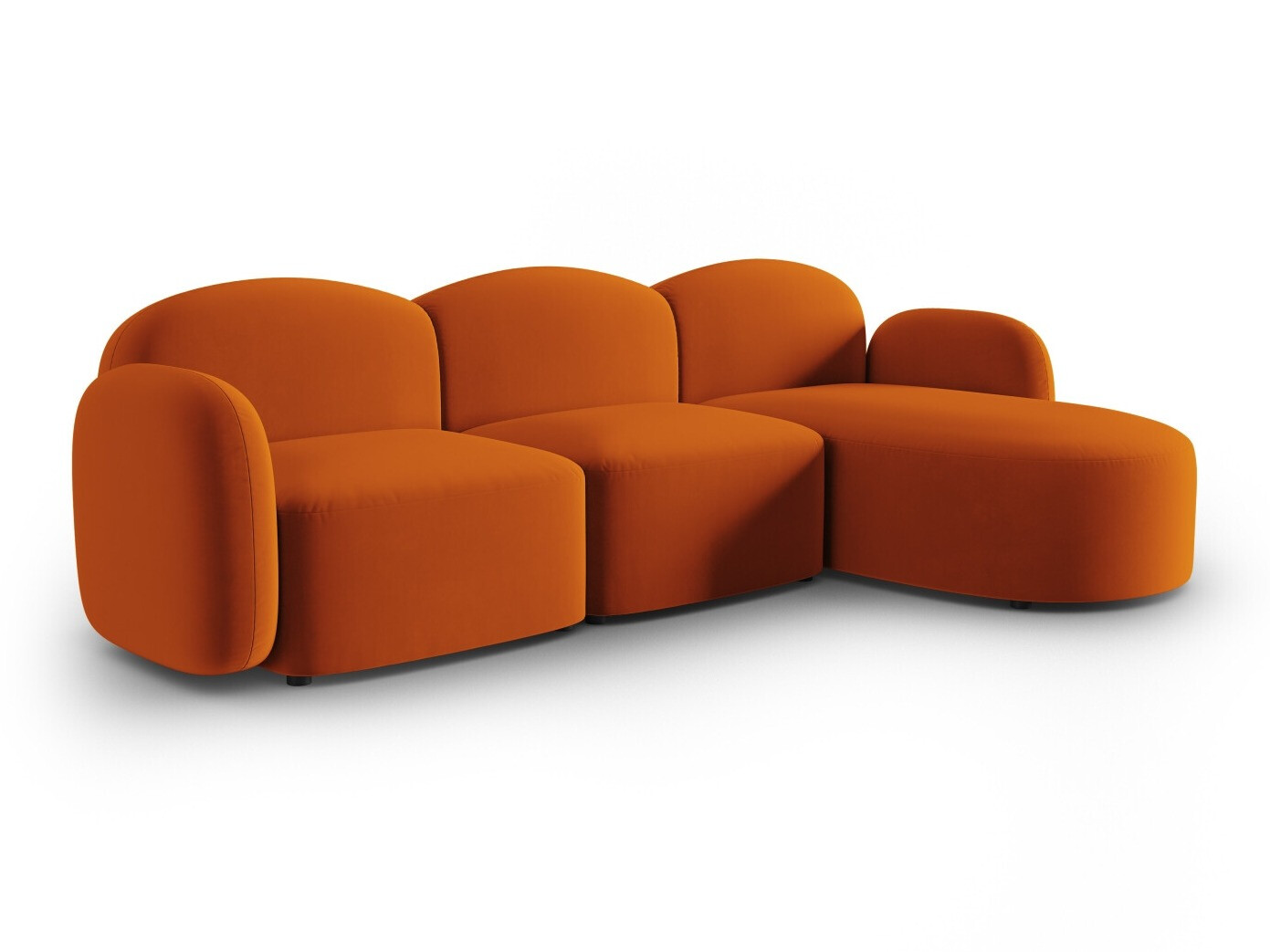 Ъглов диван Tolmira 104 (Casino Оранжев)
