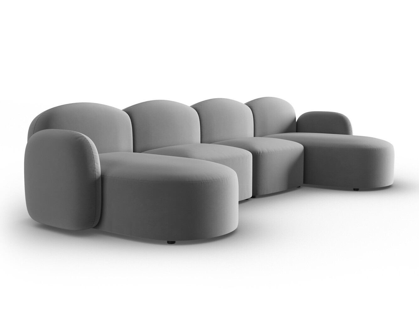 Ъглов диван Tolmira 105 (Casino Светло сив)