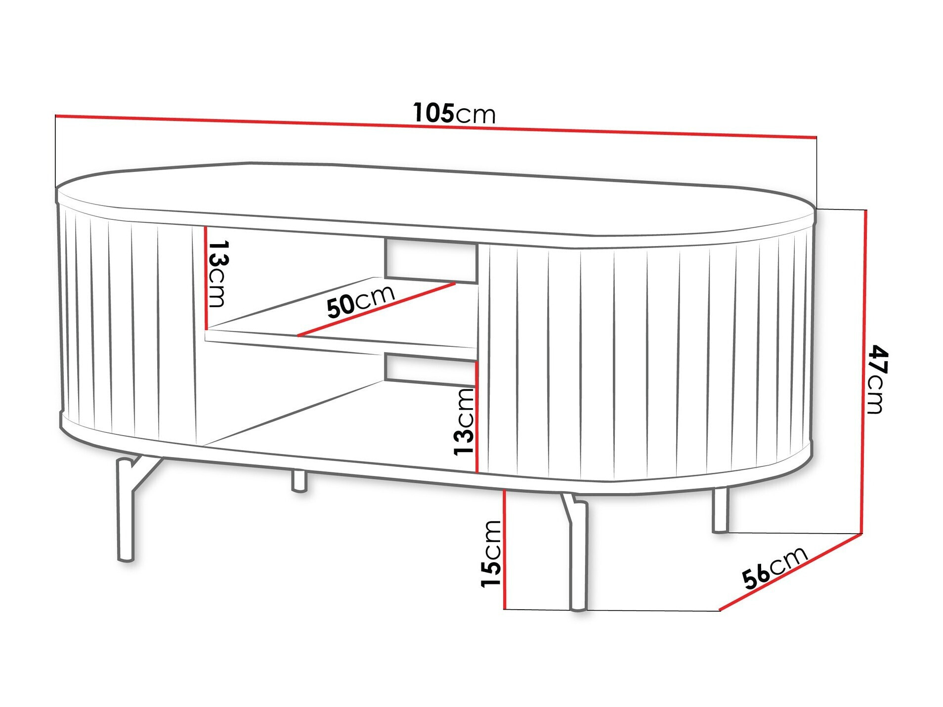 Масичка за кафе Novmono 105 (Черен)