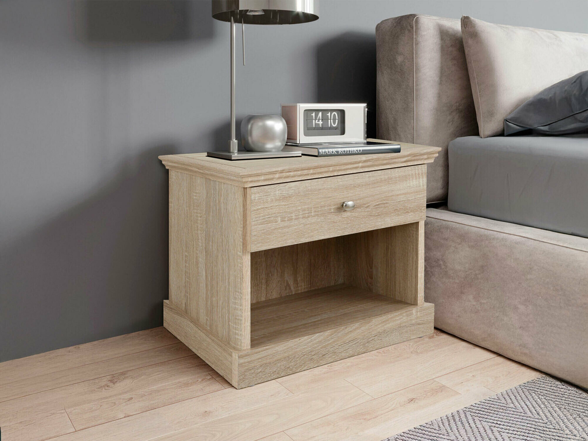 Нощно шкафче Lirveri 111 (Светъл дъб)