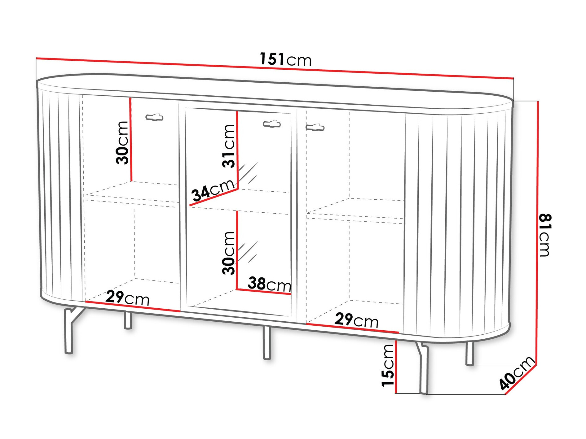 Шкаф Novmono 102 (Черен)