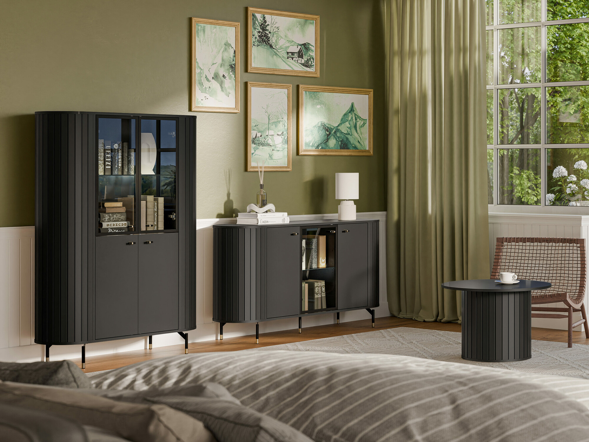 Шкаф Novmono 102 (Черен)