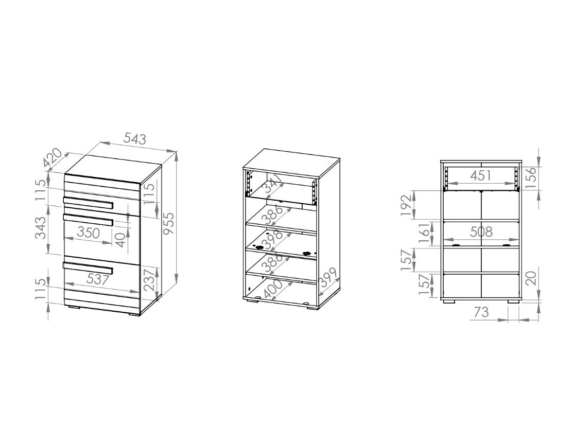 Шкаф за обувки Alcala 117