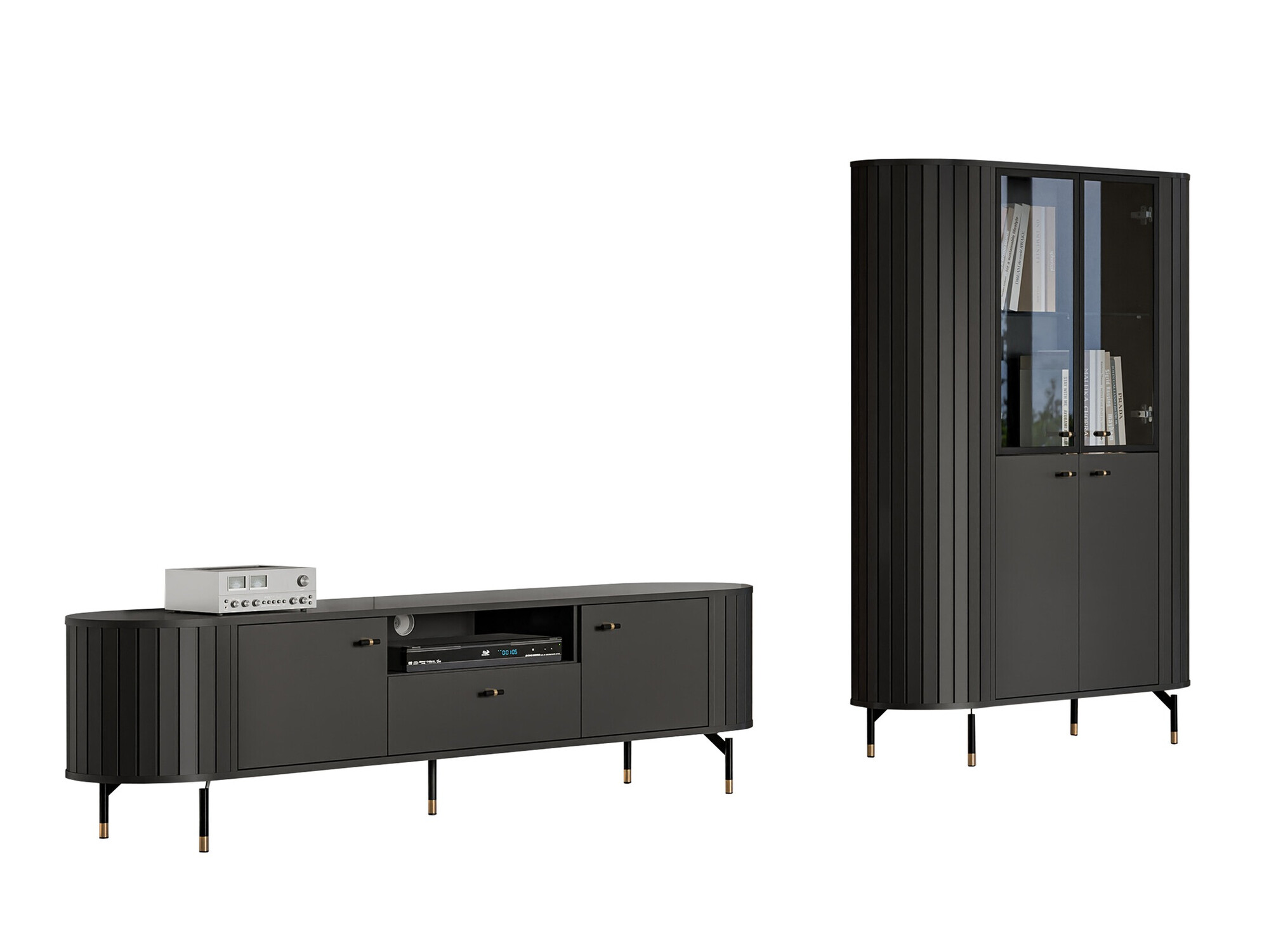 Комплект за хол Novmono 108 (Черен)