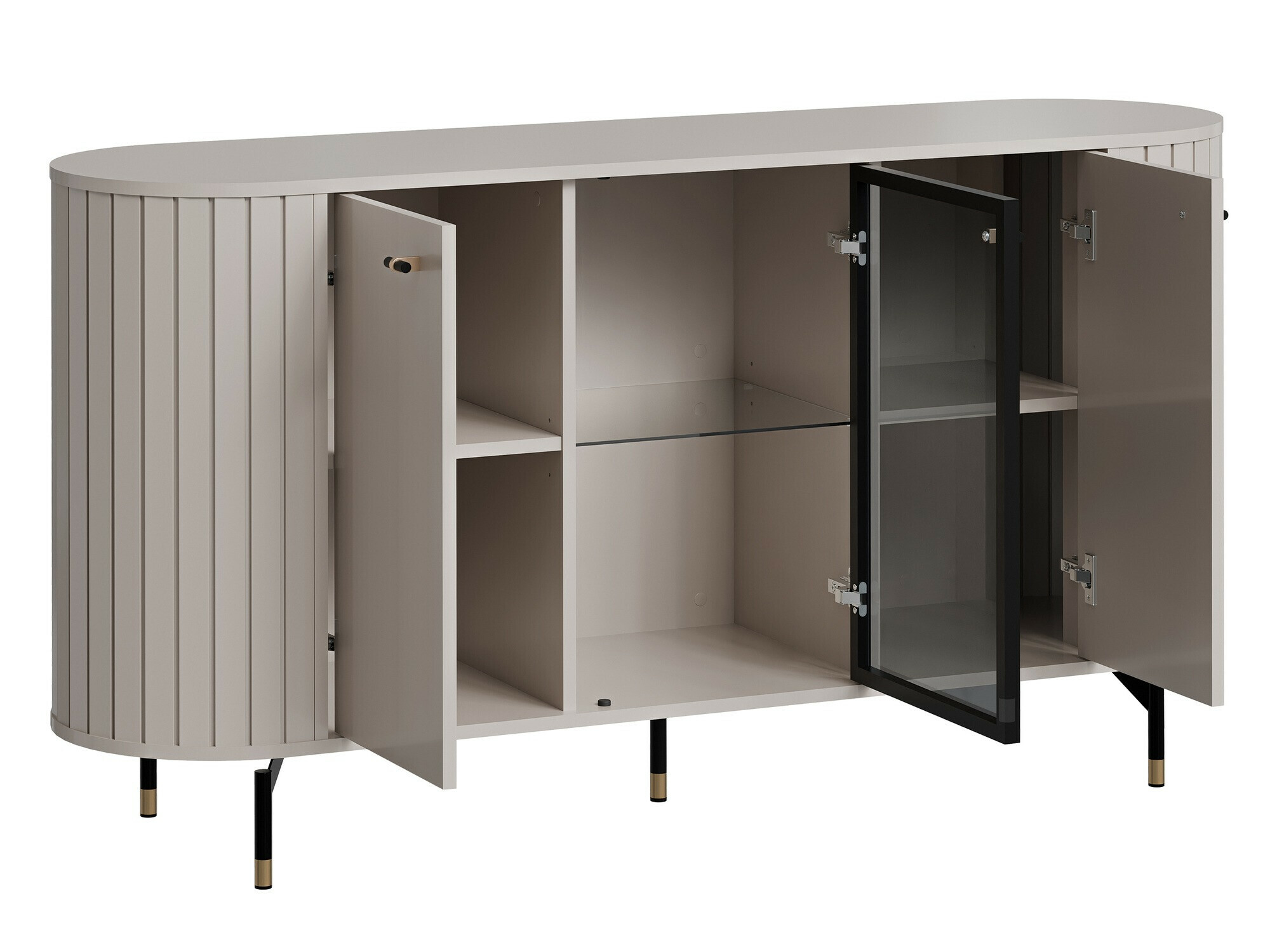 Комплект за хол Novmono 109 (Черен)