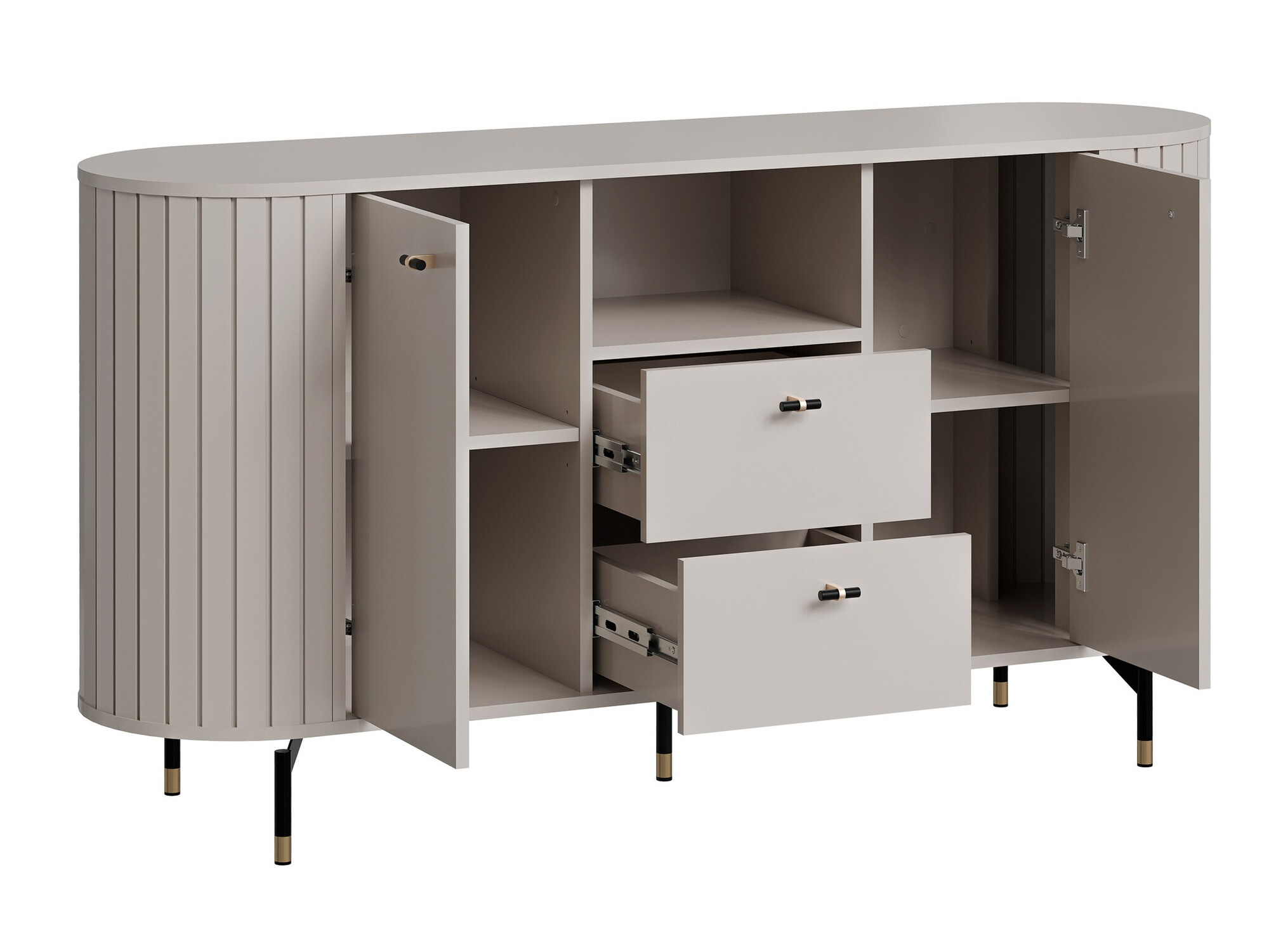 Комплект за хол Novmono 110 (Черен)