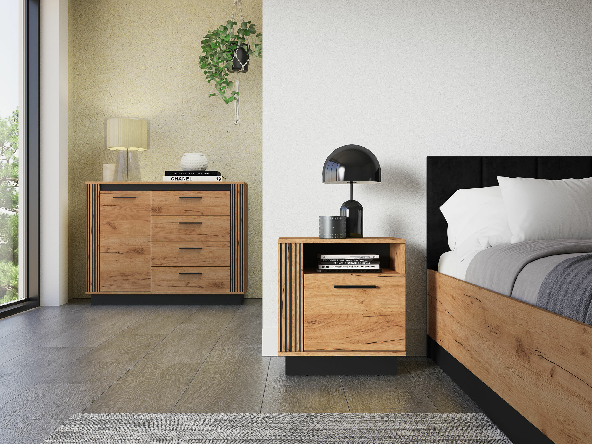 Нощно шкафче Livluo 109