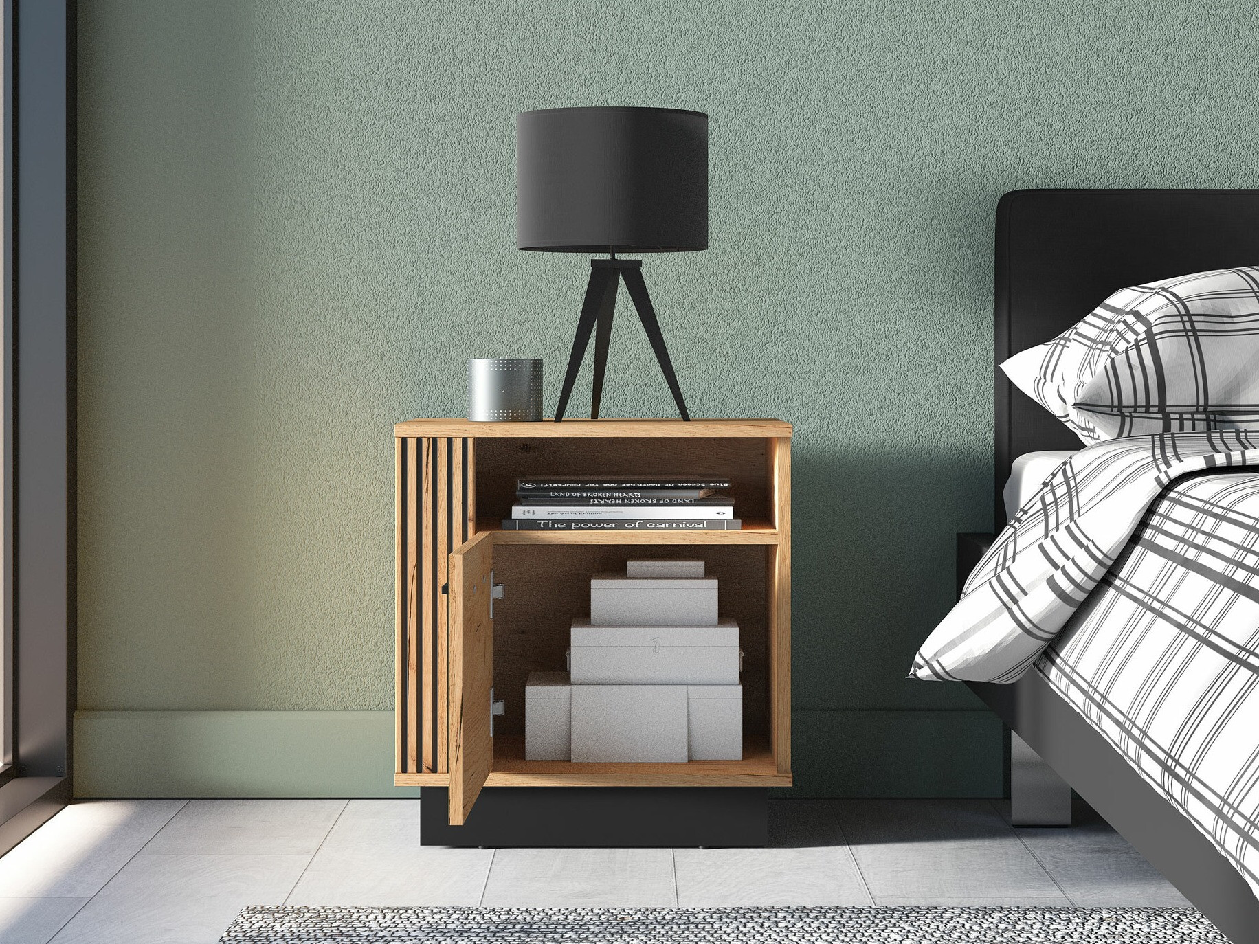 Нощно шкафче Livluo 109