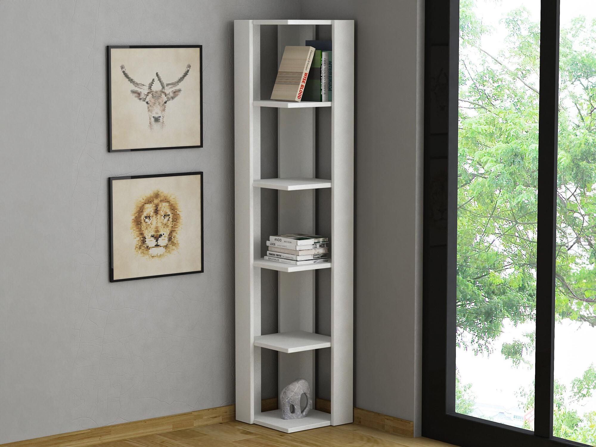 Ъглова етажерка Kailua 1288