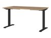 Офис бюро с регулируема височина Eliromo 117 (Grandson дъб + Черен)