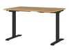 Офис бюро с регулируема височина Eliromo 118 (Grandson дъб + Черен)