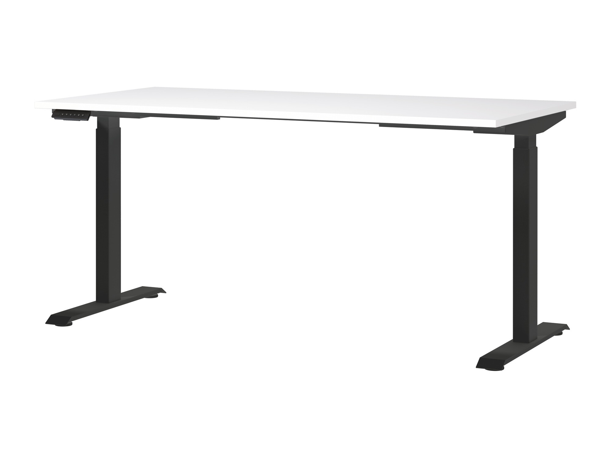 Офис бюро с регулируема височина Sacramento 416 (Бял + Черен)
