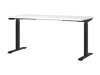 Офис бюро с регулируема височина Sacramento 416 (Бял + Черен)
