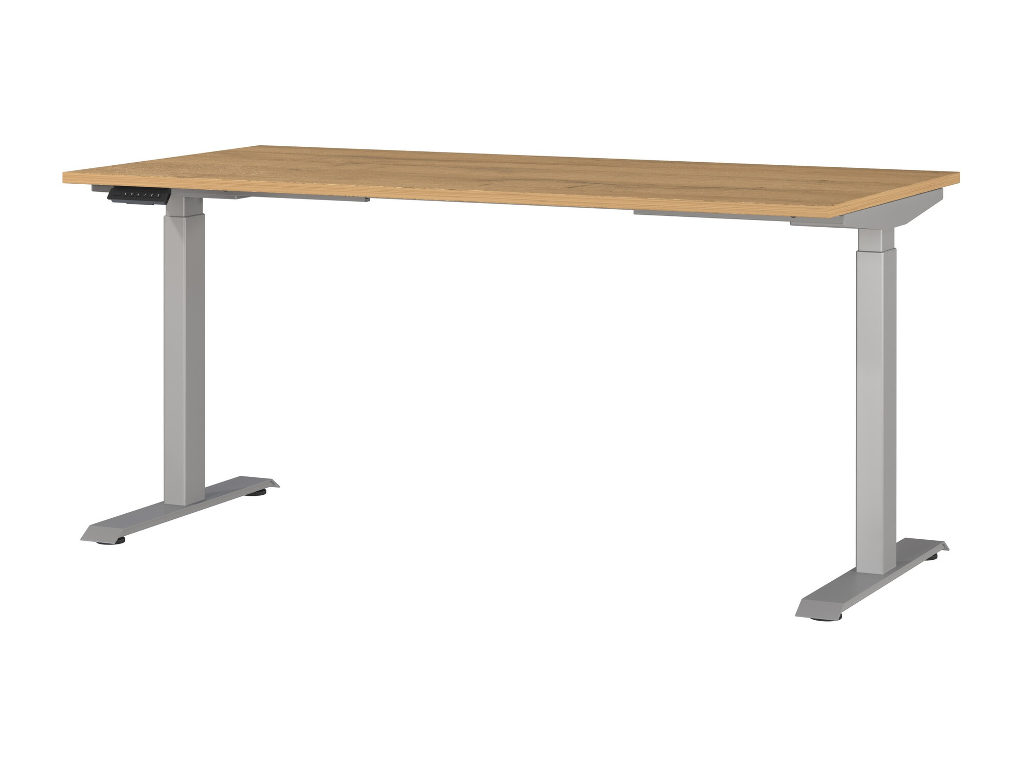 Офис бюро с регулируема височина Sacramento 416 (Grandson дъб + Сребро)