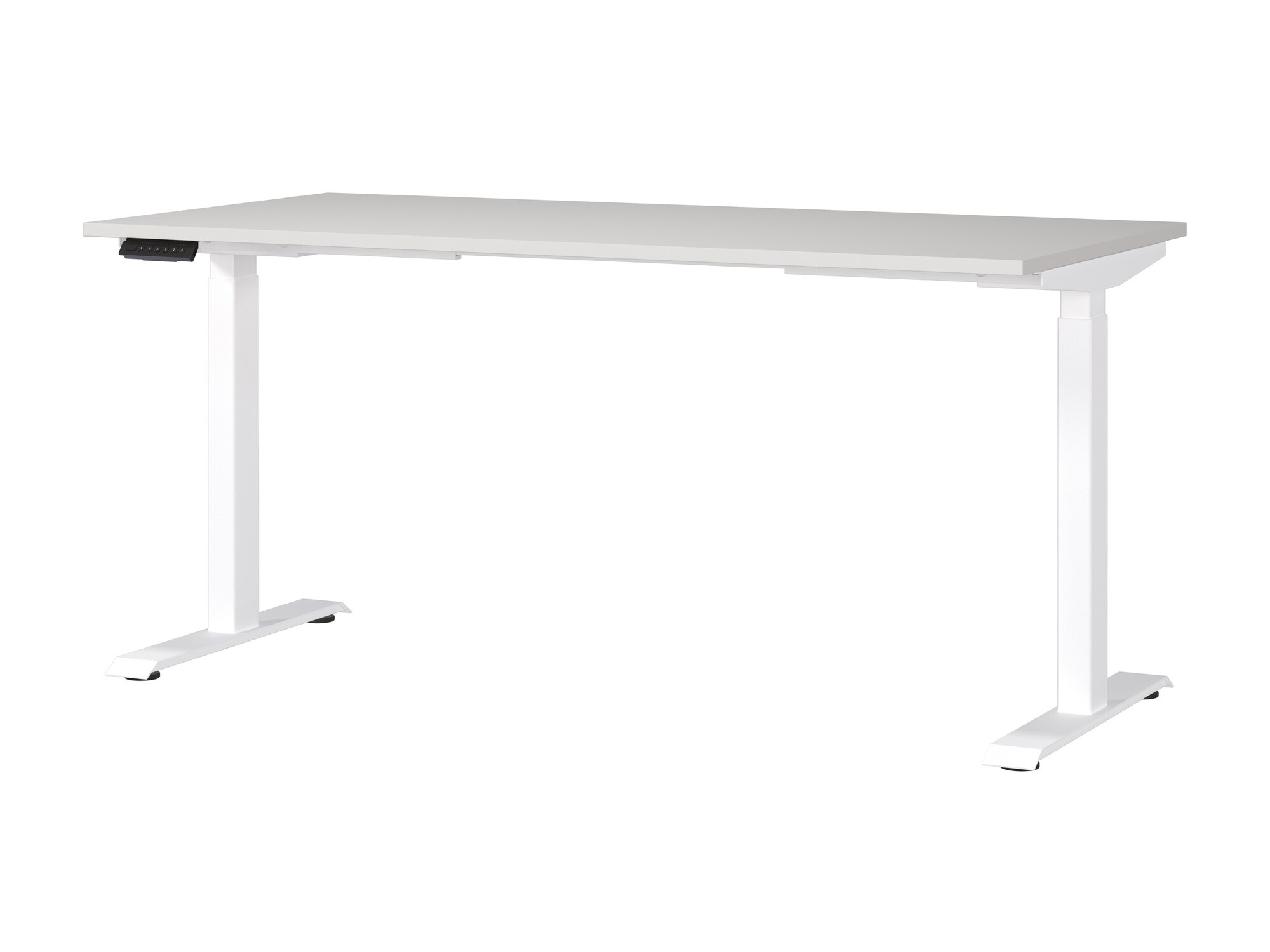 Офис бюро с регулируема височина Sacramento 416 (Светло сив + Бял)