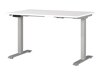 Офис бюро с регулируема височина Sacramento 417 (Бял + Сребро)