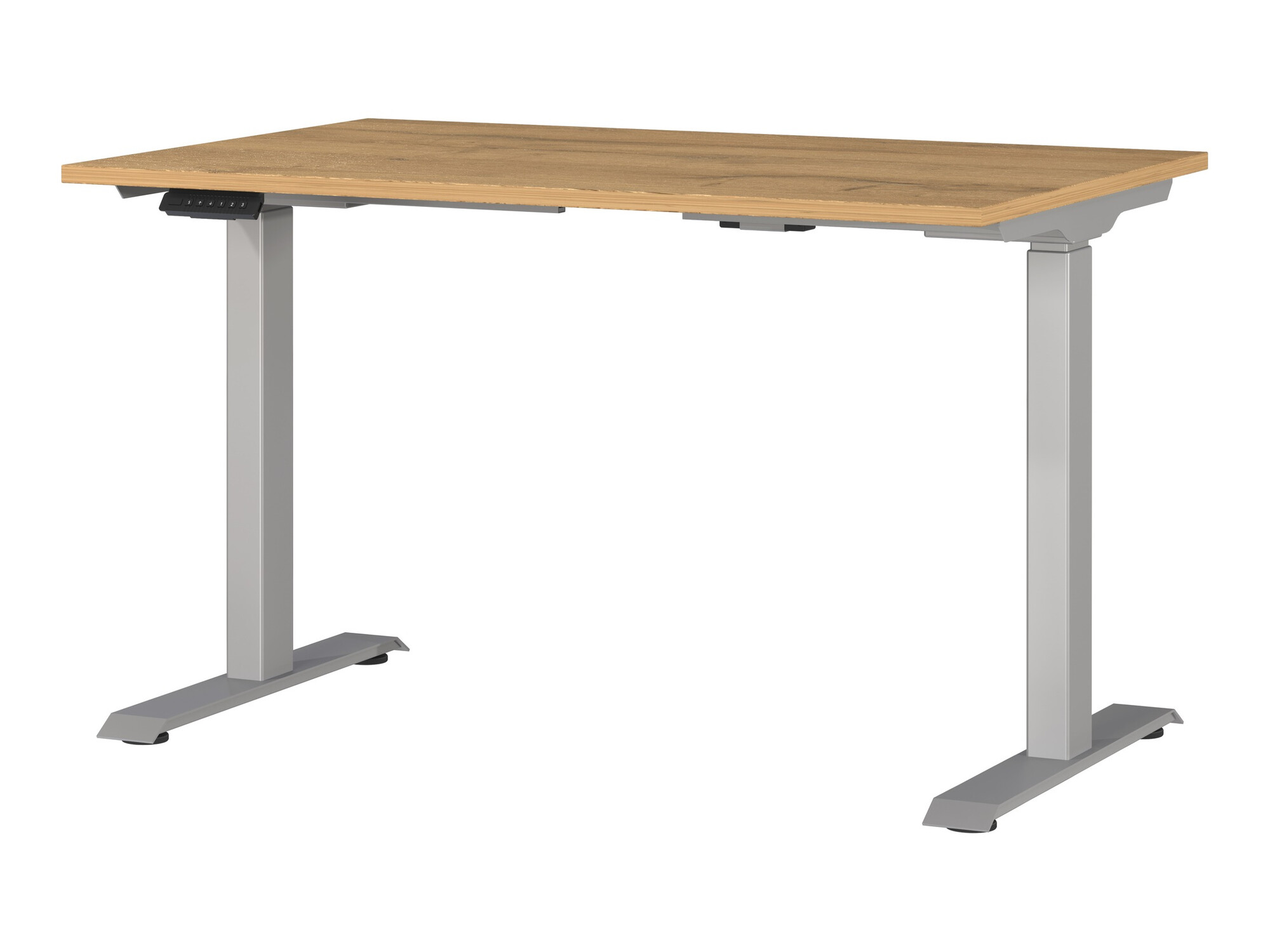 Офис бюро с регулируема височина Sacramento 417 (Grandson дъб + Сребро)