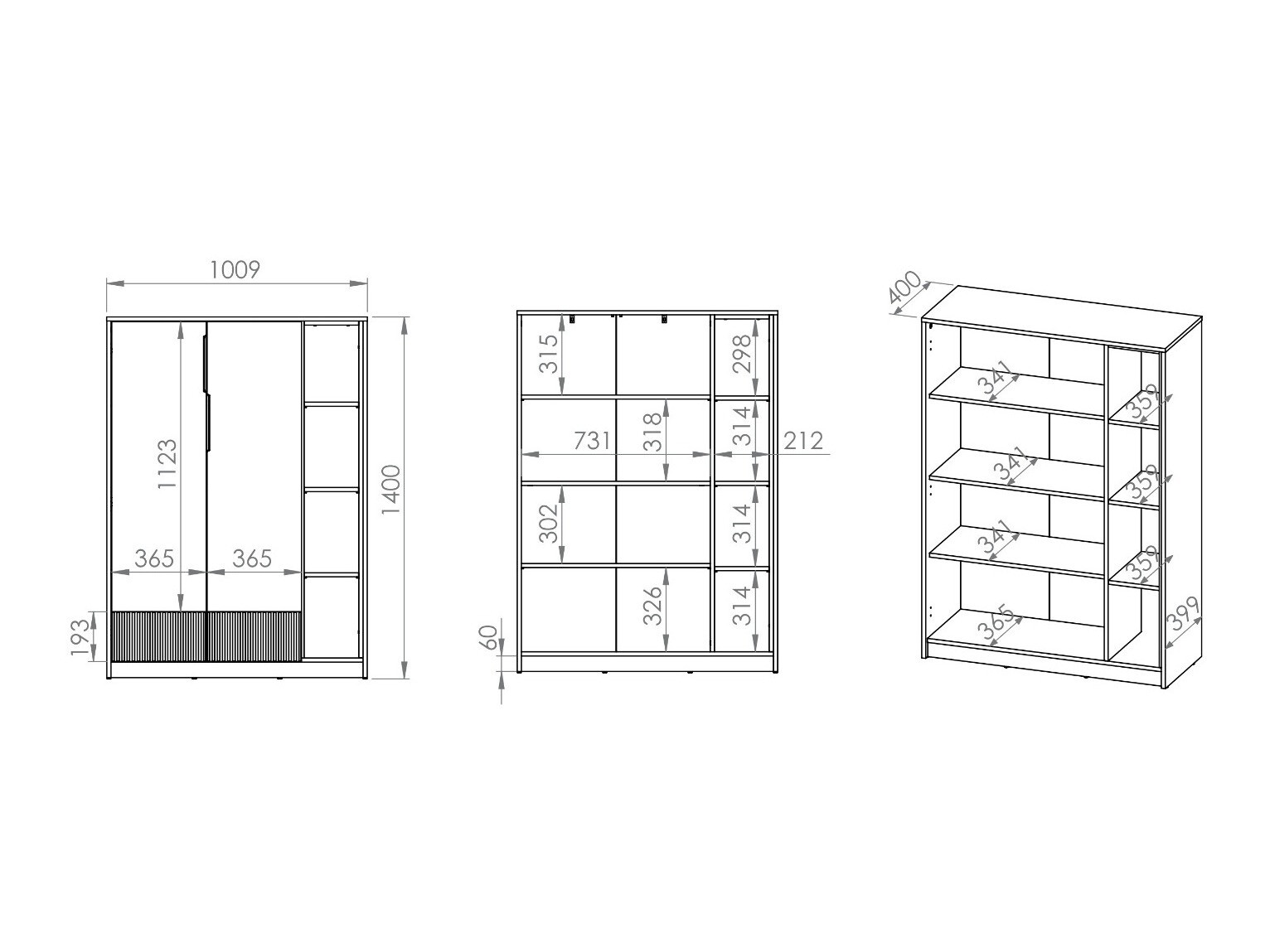 Етажерка Orlviro 100