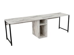 Офис бюро Novato 101 (Бял мрамор + Черен)