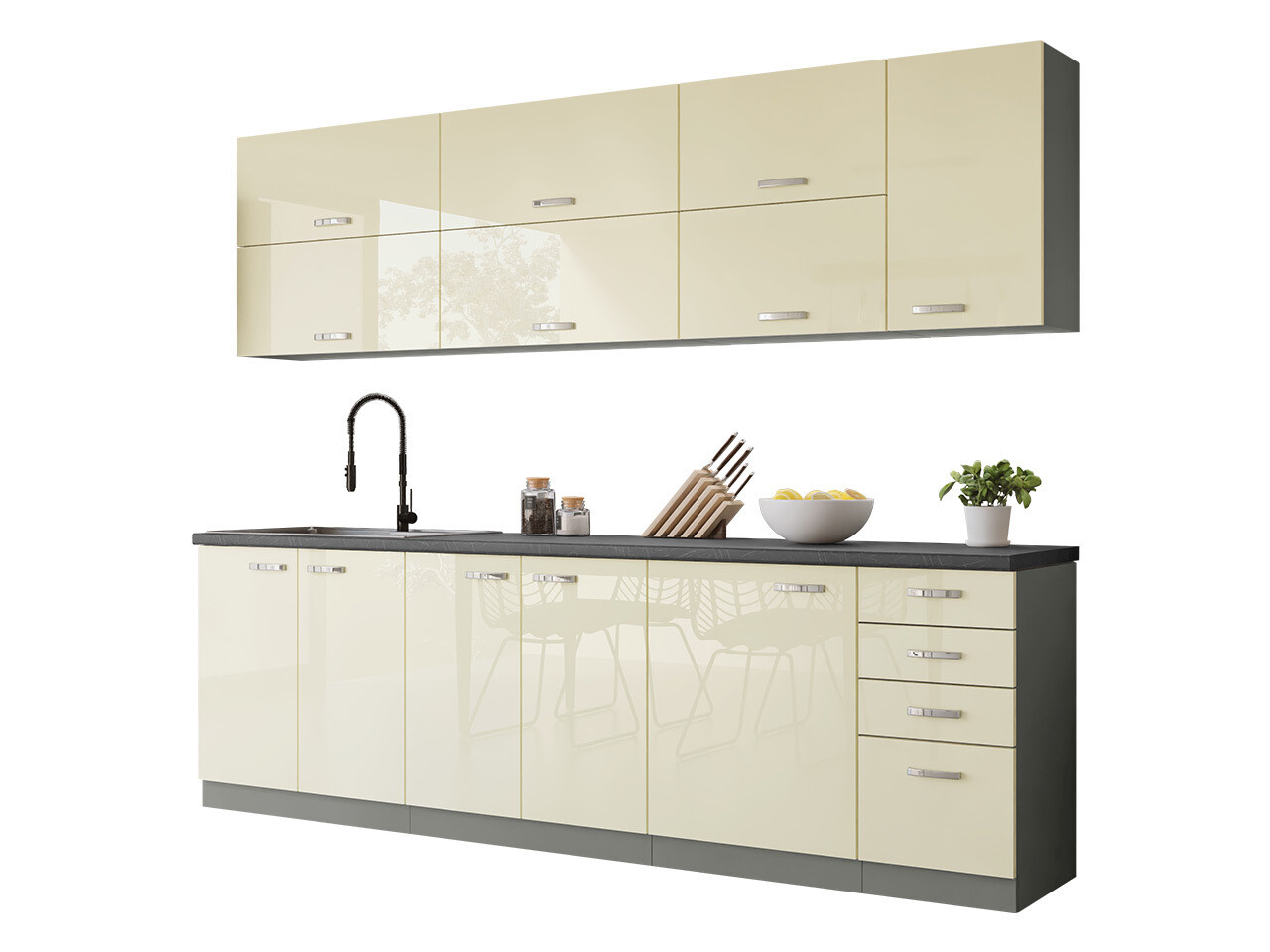 Модулен кухненски комплект Multi Cream 123