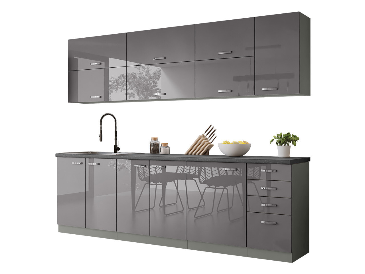 Модулен кухненски комплект Multi Grey 123