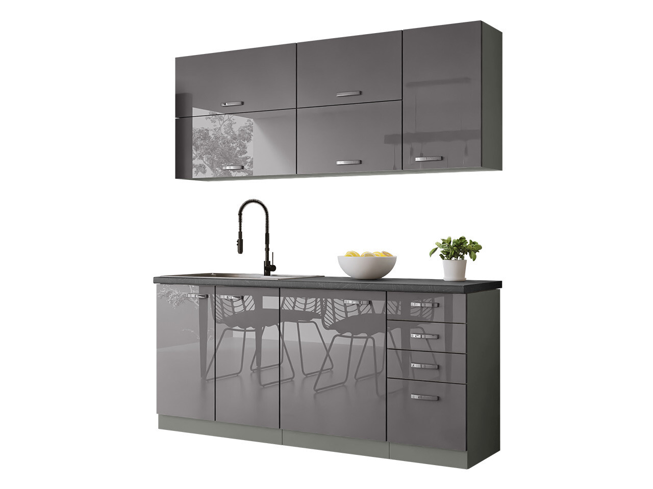 Модулен кухненски комплект Multi Grey 124