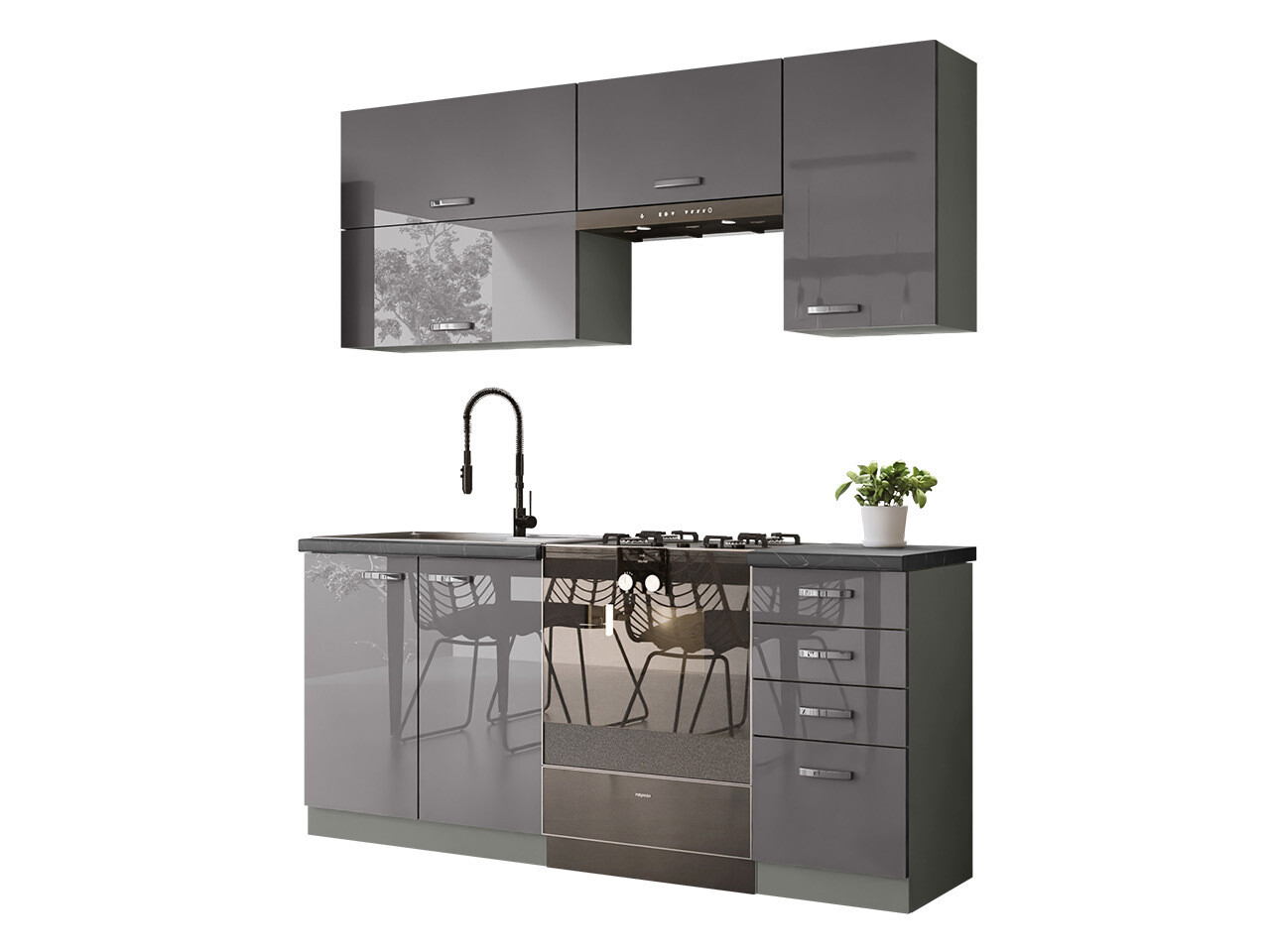 Модулен кухненски комплект Multi Grey 125