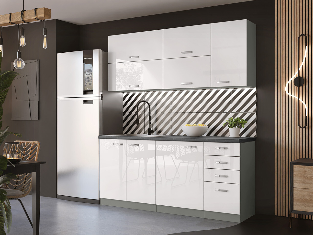 Модулен кухненски комплект Multi White 124