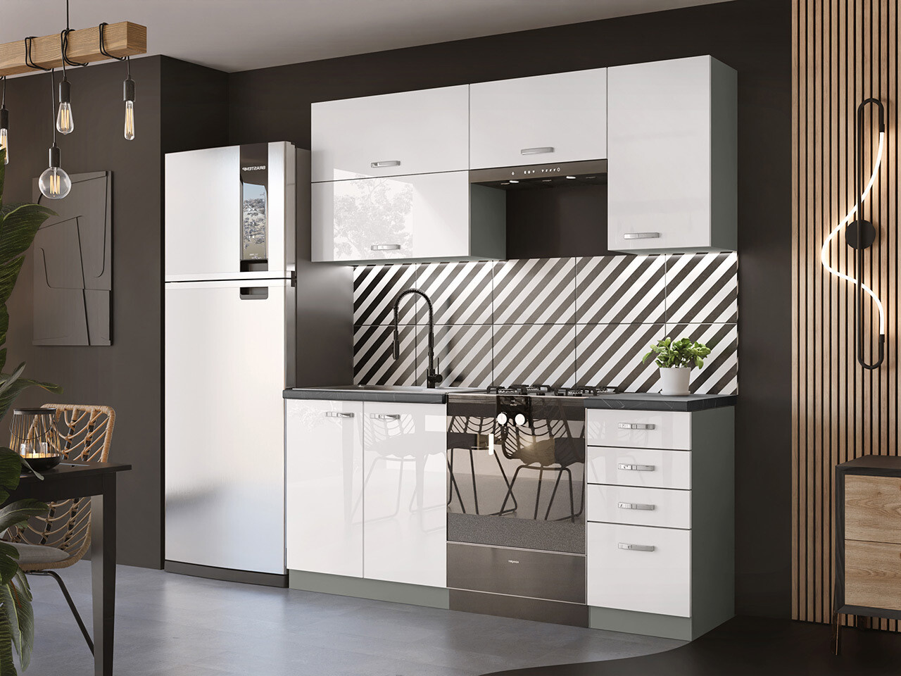Модулен кухненски комплект Multi White 125