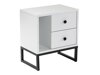 Нощно шкафче Novato 109 (Бял + Черен)