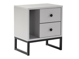 Нощно шкафче Novato 109 (Сив + Черен)