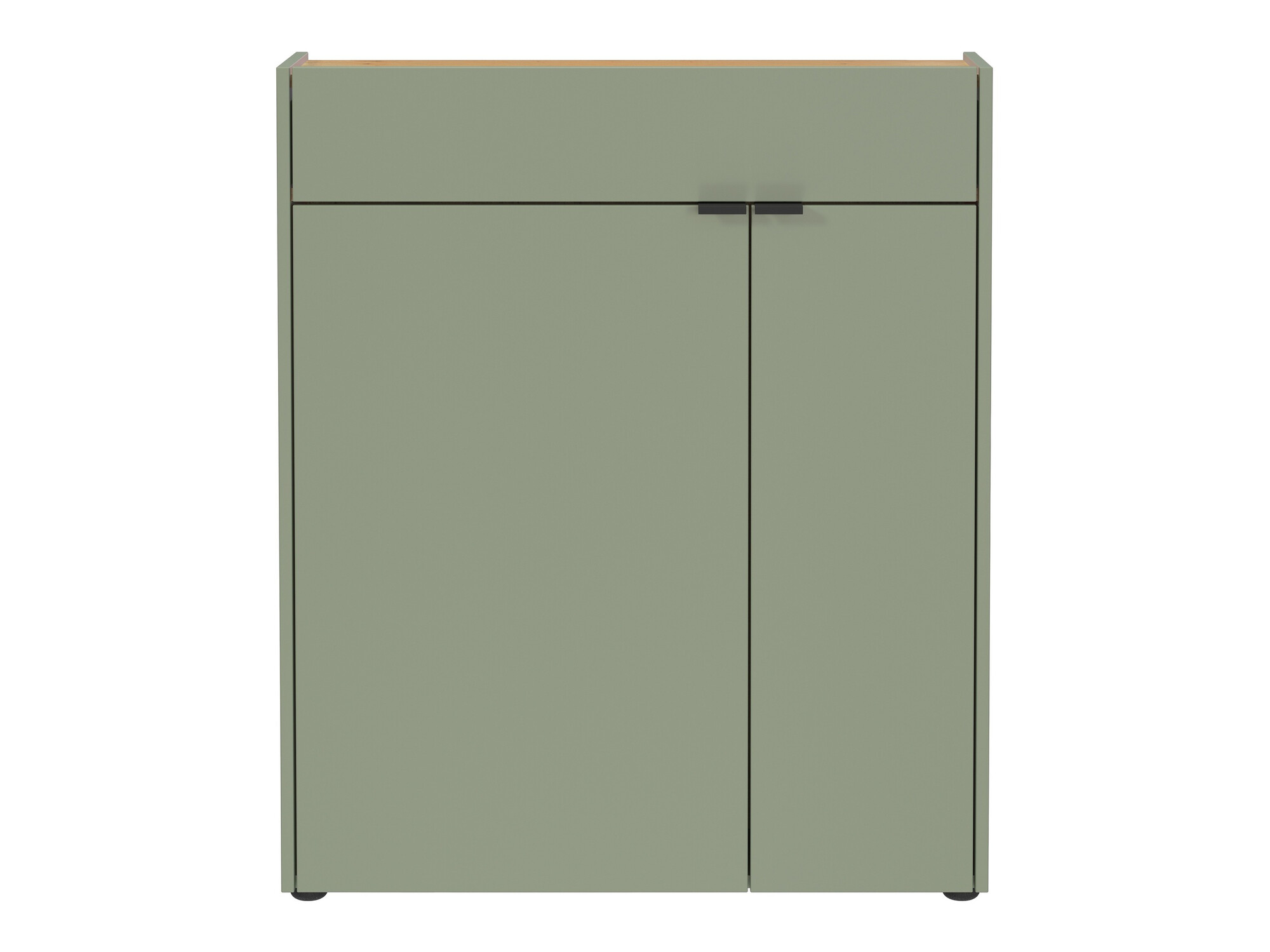 Етажерка за обувки Cirsale 110 (Пепеливо зелен + Navarra дъб)