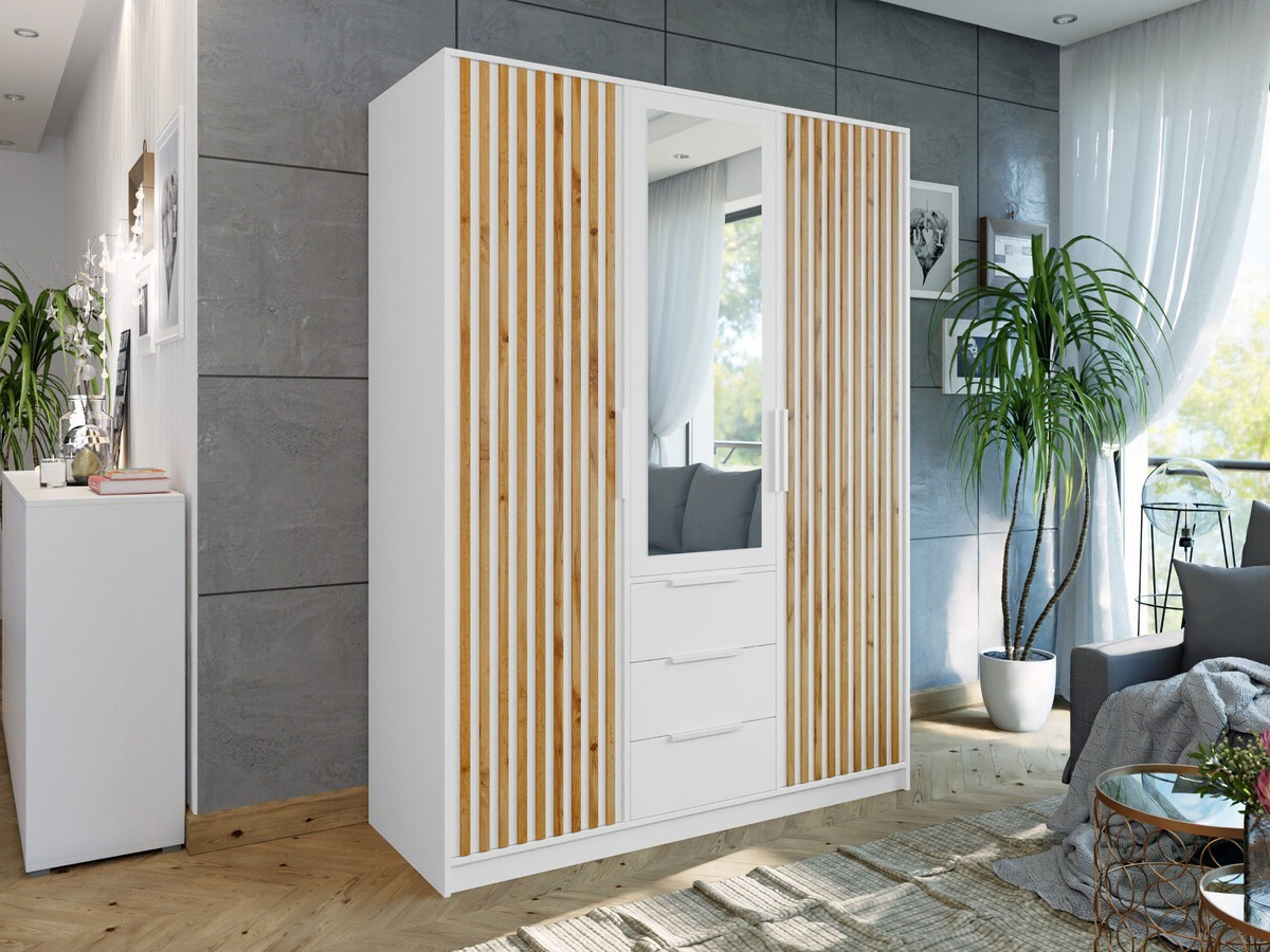 Гардероб Enolevo 113 (Бял)