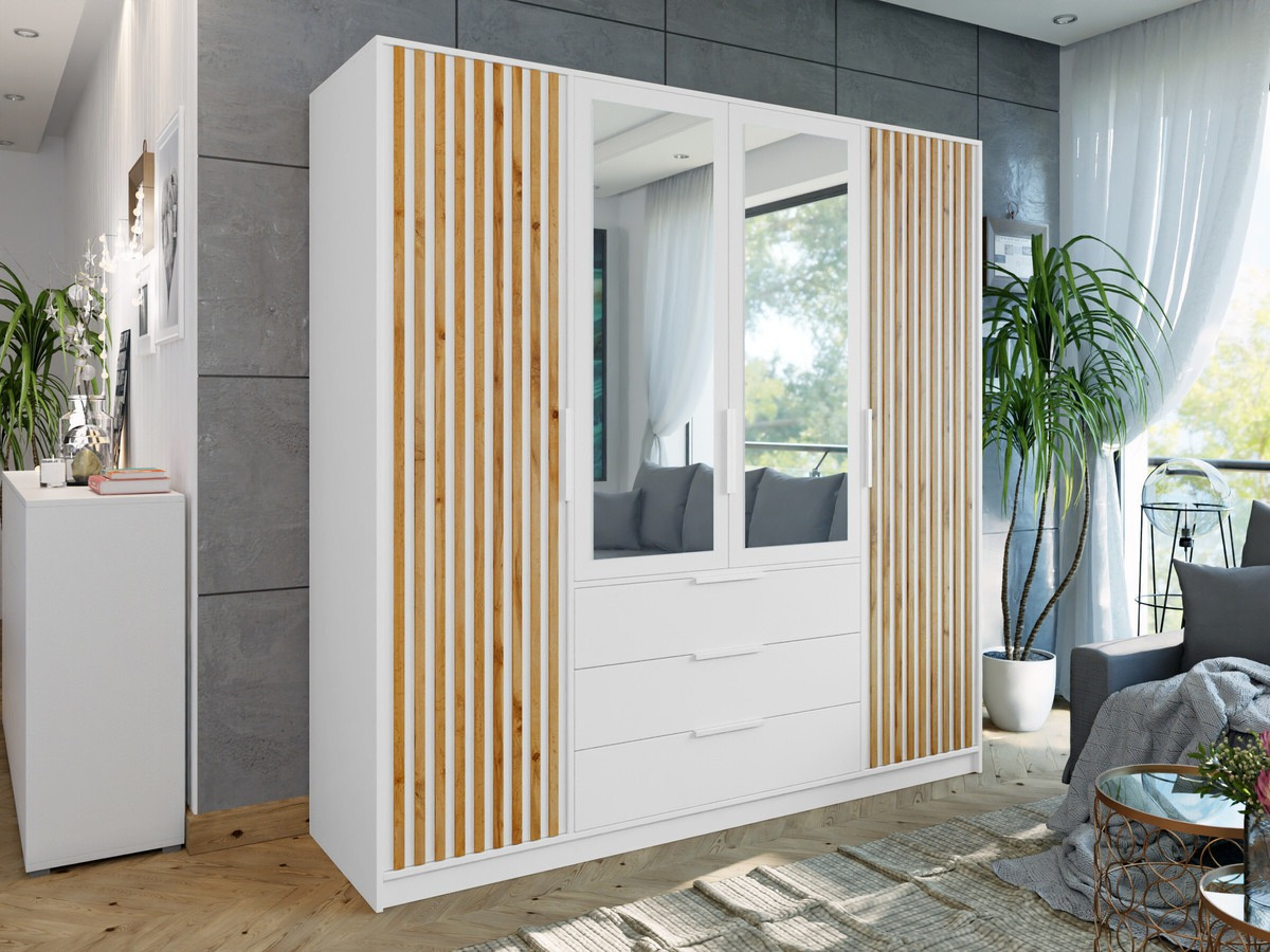 Гардероб Enolevo 114 (Бял)