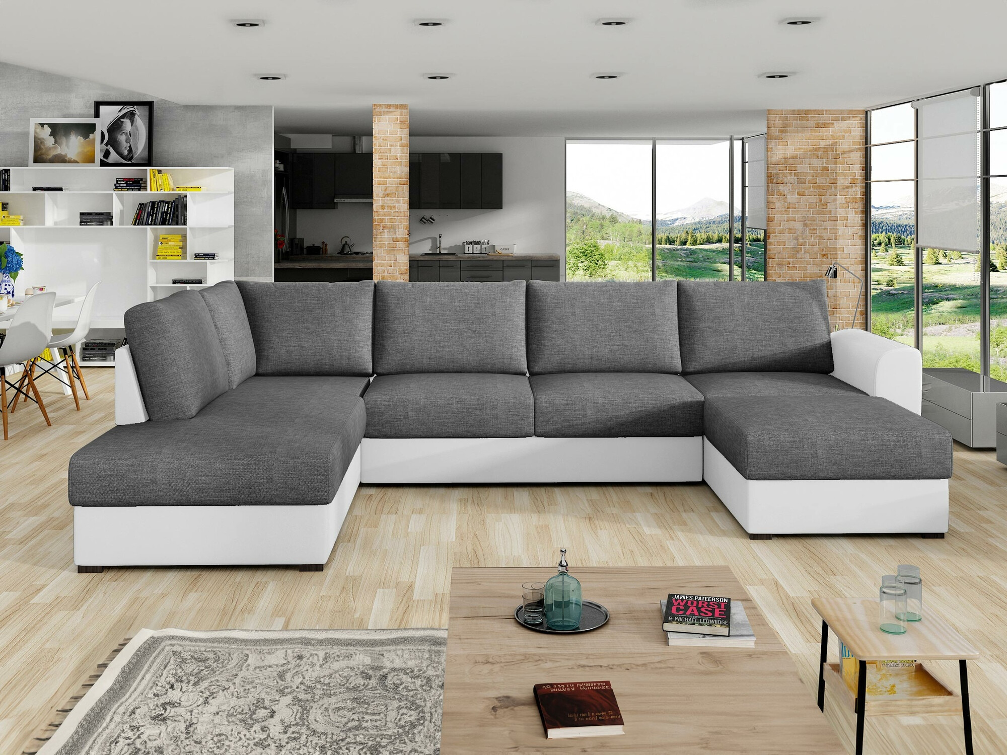 Ъглов диван Comfivo Flumen (Soft 017 + Lux 06)