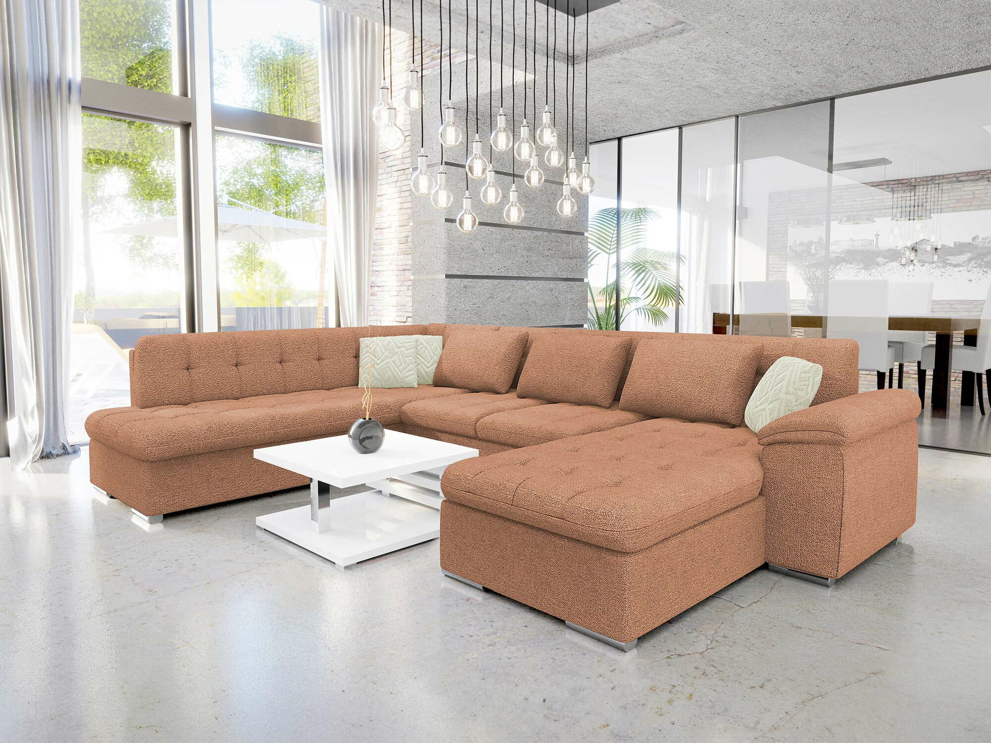 Ъглов диван Comfivo Gemma V (Sicuro 35 + Sempre 6)
