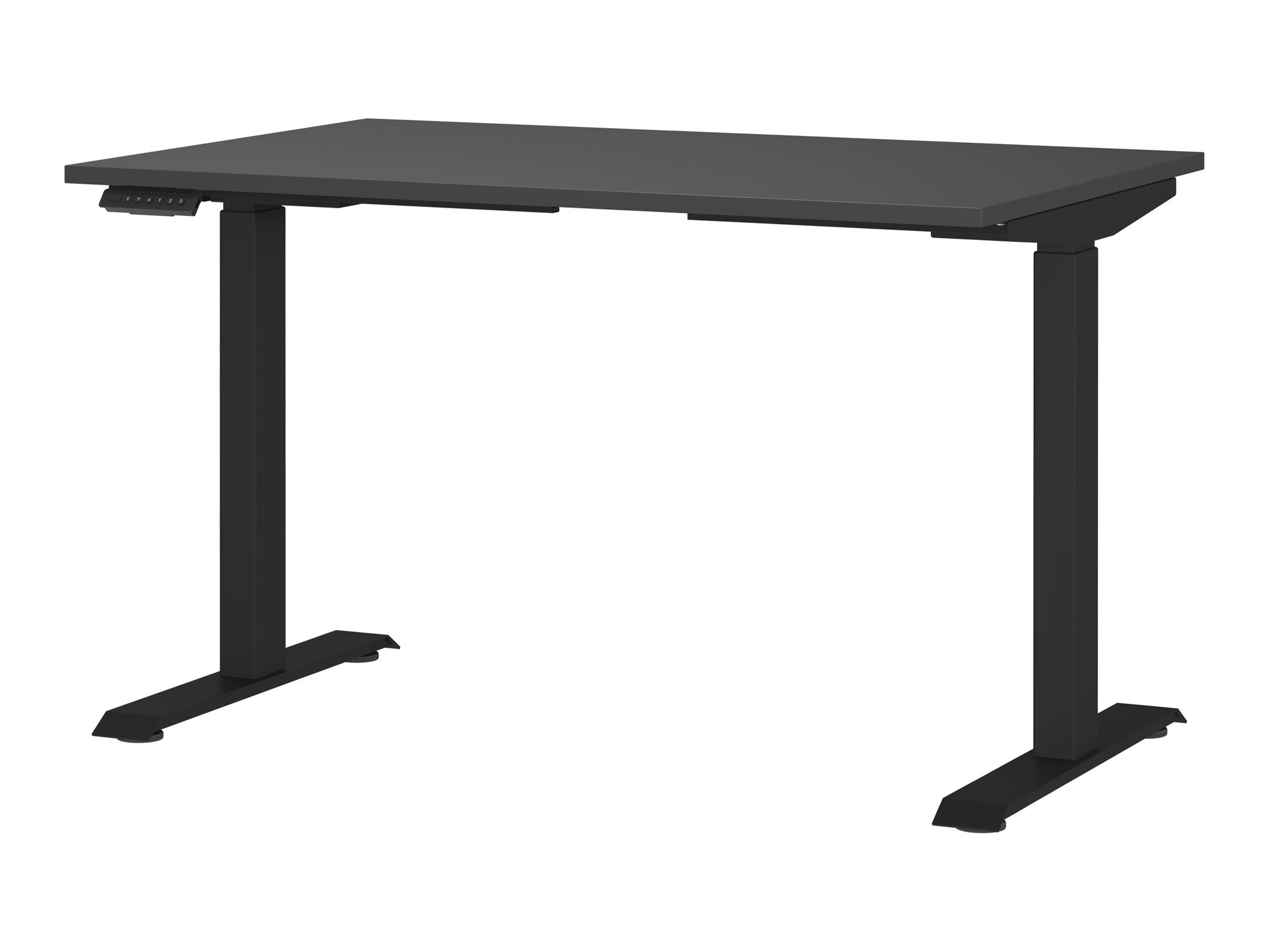 Офис бюро с регулируема височина Vesbeno 104 (Графит + Черен)