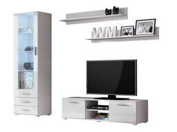 Комплект за хол Tornola 110 (Бял + Бял гланц)