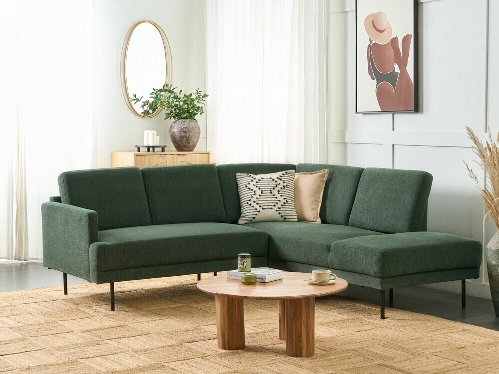 Ъглов диван Salmono 100 (Тъмно зелено)