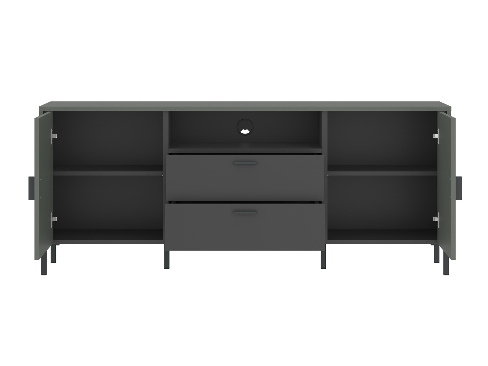 ТВ шкаф Morelmi 100 (Зелен + Антрацит)