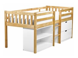 Високо легло Berwyn 2199 (Ярък дърво + Бял)