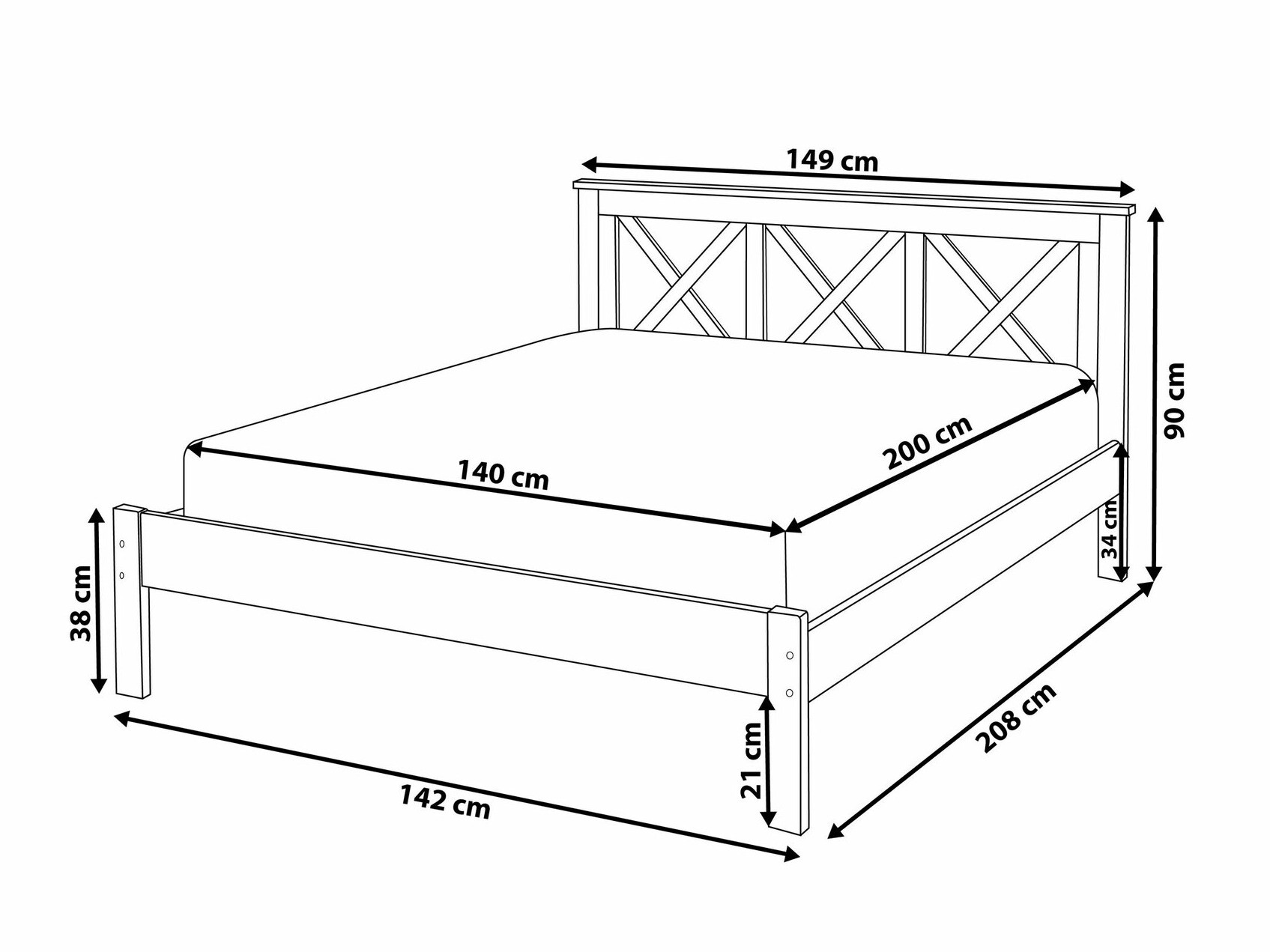 Легло Berwyn 758 (Бял)