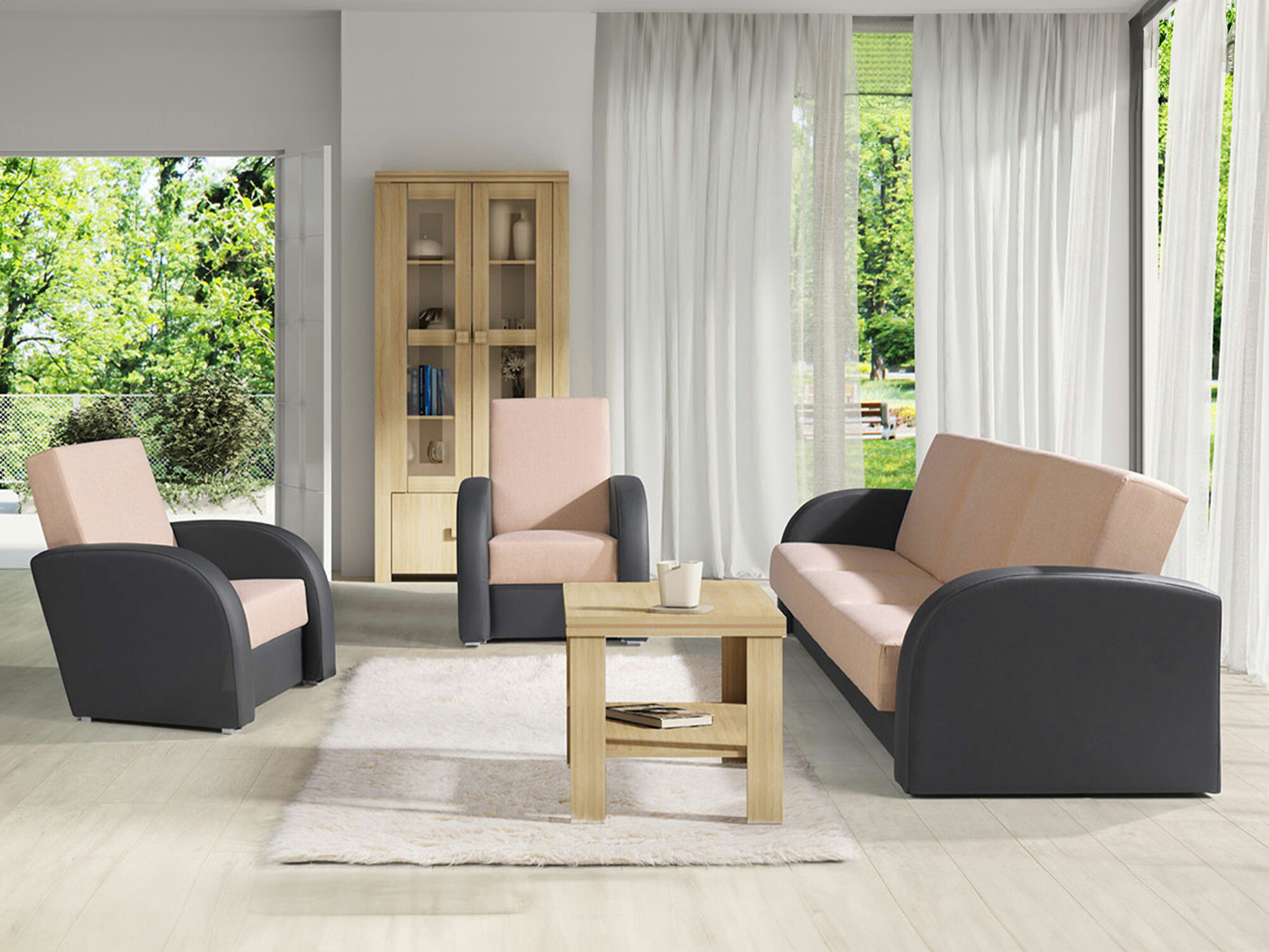 Комплект мека мебел Providence 173 (Soft 020 + Lux 24)